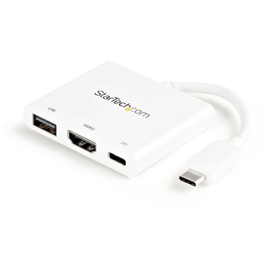 StarTech USB-C Docking Station με HDMI 4K PD Λευκό (CDP2HDUACPW)