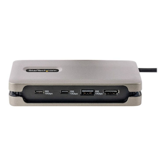 StarTech USB-C Docking Station mit HDMI 4K PD Ethernet Gray (DKT31CH2CPD3)