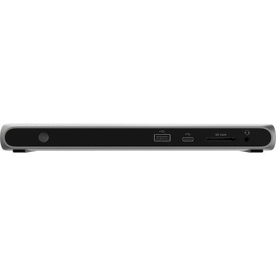 Corsair TBT100 Stație De Andocare Thunderbolt 3 Cu DisplayPort 4K Suport PowerDelivery Ethernet Și Conexiune Pentru 2 Monitoare Argintie