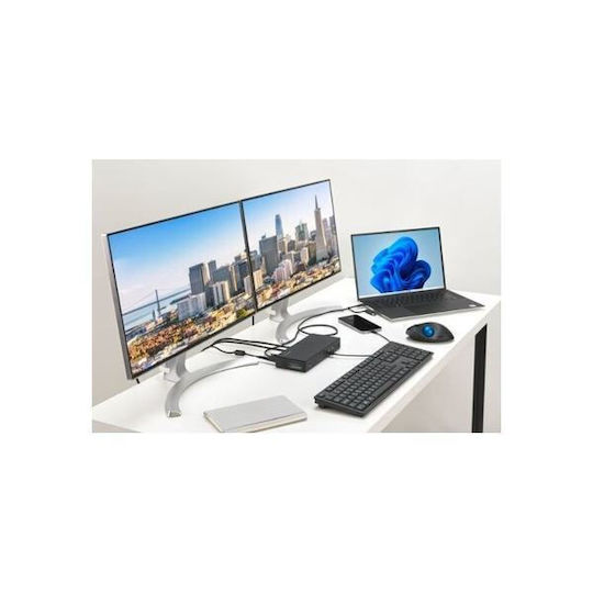 Kensington K33603EU USB-C Docking Station with HDMI/DisplayPort 4K PD Ethernet and Support for 2 Monitors Black