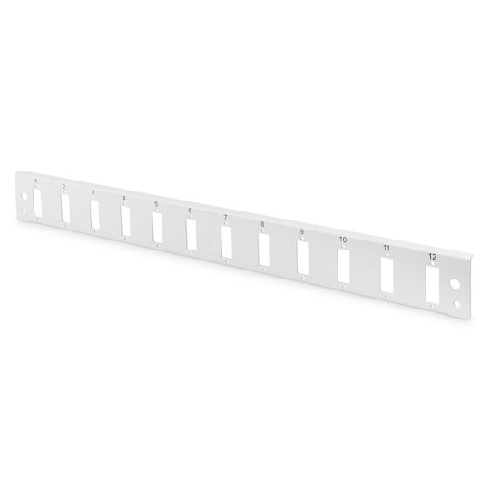 Digitus Patch Panel Keystone για Rack 1U 12 Θυρών SC DX Γκρι
