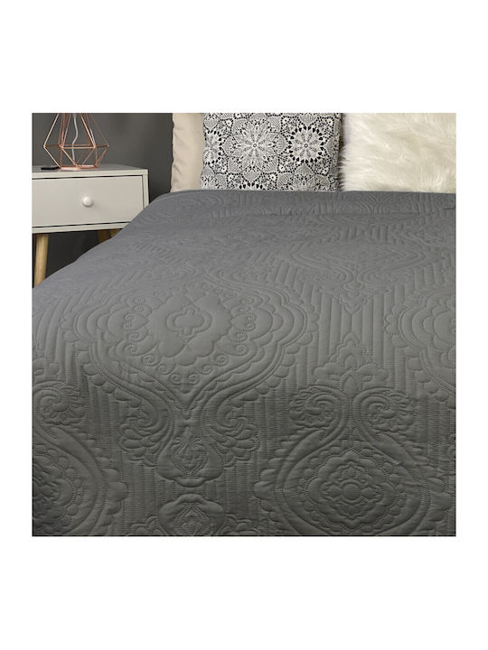 Homelevel Κουβερλί Υπέρδιπλο από Πολυεστέρα Gray 220x240cm