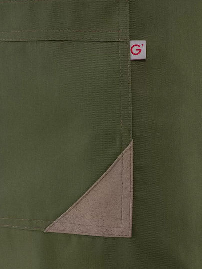 Giblor's Ποδιά Kellner Ganzkörper Khaki