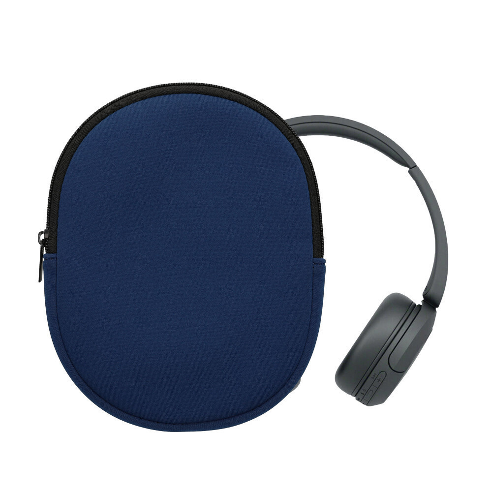 Kwmobile Hoes Geschikt Voor Sony WH-CH520 / WH-CH510 - 22,5 X 17 Cm Beschermhoes Voor Headset In Donkerblauw Van Neopreen - View #8