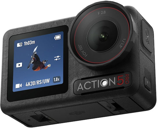 DJI Osmo Action 5 Pro Action Camera 4K Ultra HD Underwater Standard Combo with Touch Screen 2.5" and Wi-Fi Black