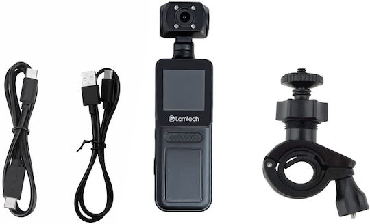 Lamtech LAM980305 Action Camera 4K Ultra HD with Screen 1.31" and Wi-Fi Black