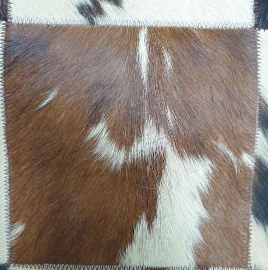 Covor Piele Handmade Tapicap Skin 20 Bej Puncte 140x200 Cm