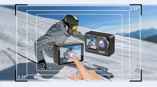 SJCAM SJ10 Pro Action Camera 4K Ultra HD Υποβρύχια Standard και Wi-Fi Μαύρη