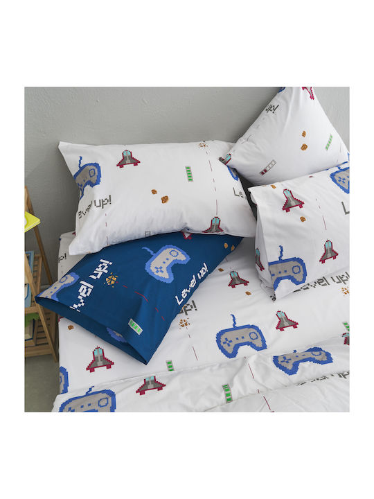 Charalambidis Textiles Kids Pillowcase Set 52x72cm White