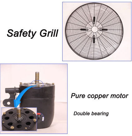 Commercial Wall-mounted Fan with Remote Control 130W 65cm with Remote Control 68199725