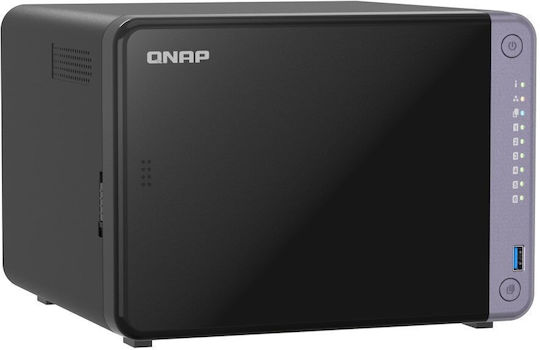 QNap TS-632X NAS Tower with 6 slots for SSD and 2 Ethernet ports