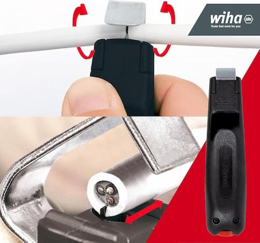 Wiha Ρυθμιζόμενος Απογυμνωτής Καλωδίων με Μήκος 130mm