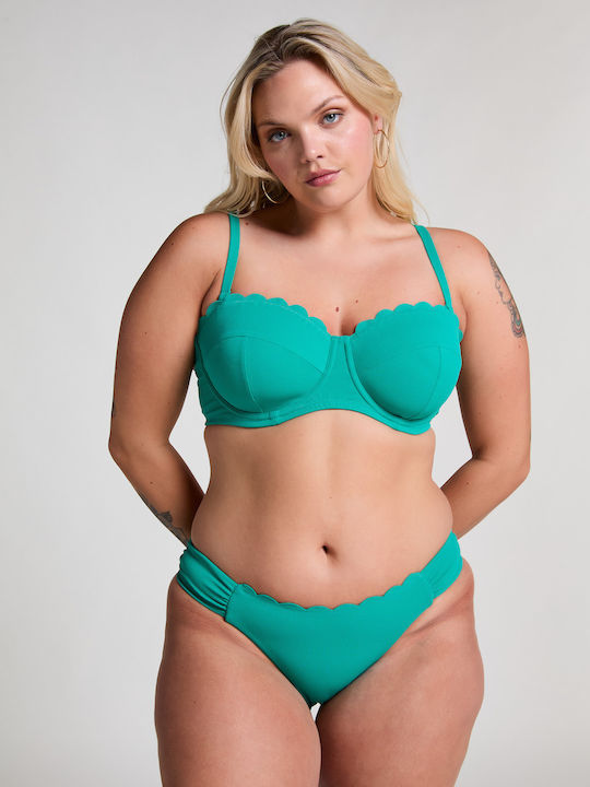 Rio Scallop Bikini Slip Τιρκουάζ