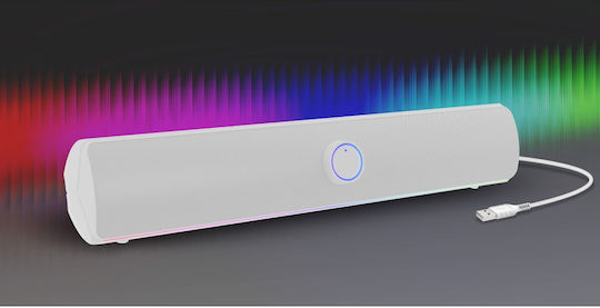Genesis Helium 312BT Computerlautsprecher mit Bluetooth und Leistung 10W in Weiß Farbe