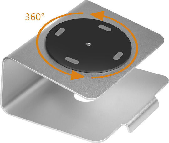 Maclean Energy Deluxe Aluminum Desktop Stand MC-730 Stand for Laptop up to 17" Silver