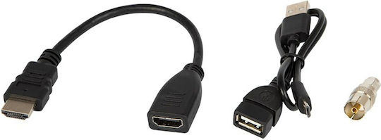 Blow 7000FHD Mini 77-044# Ψηφιακός Δέκτης Mpeg-4 Full HD (1080p) με Λειτουργία PVR (Εγγραφή σε USB) Συνδέσεις HDMI / USB