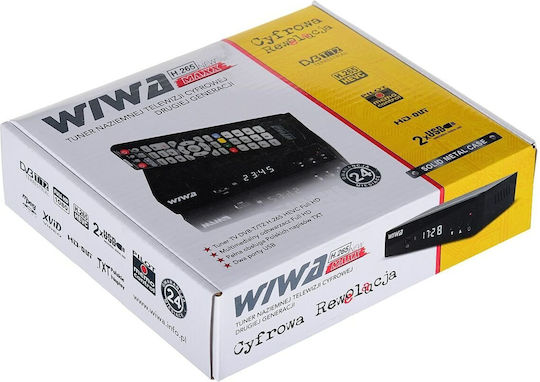 WIWA H.265 2790Z H.265 Maxx Ψηφιακός Δέκτης Mpeg-4 HD (720p) με Λειτουργία PVR (Εγγραφή σε USB) Συνδέσεις SCART / USB