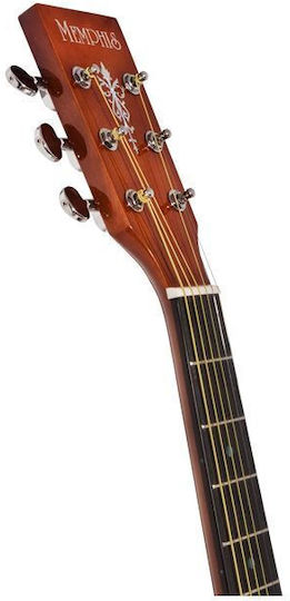 Memphis Akustisch Gitarre M-20 SB Sunburst mit Gehäusebündel