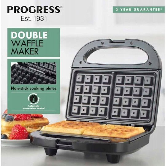 Progress Waffle Maker For Square Waffles 2 Number Of Waffles 750W