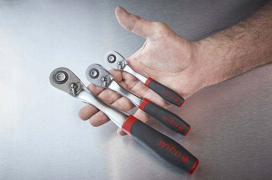 Wiha Wiha Тресчотка за Смяна 1/4 Инча Бутон за Натискане Сигурност на Сфера