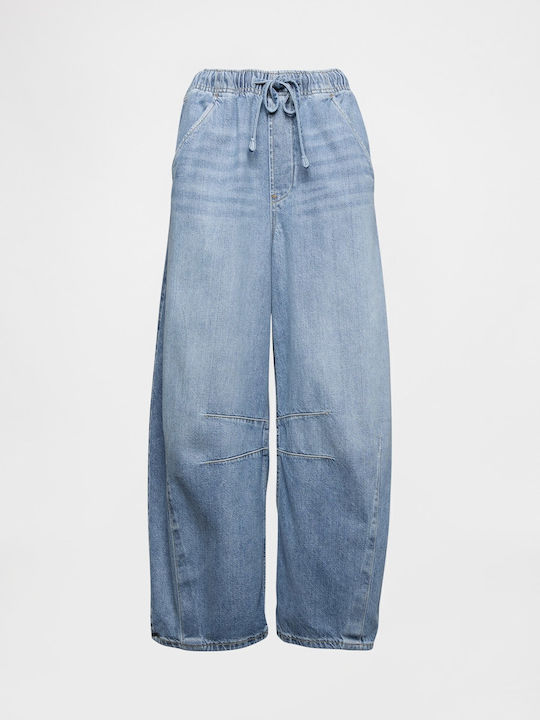 Damenjeans Mittelhohe Taille in Konischer Linie Medium Wash