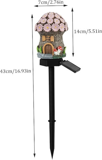 Lampa Lampă Solară Floare 1W 1200lm Alb Cald cu Senzor de Mișcare și Fotocelulă IP44