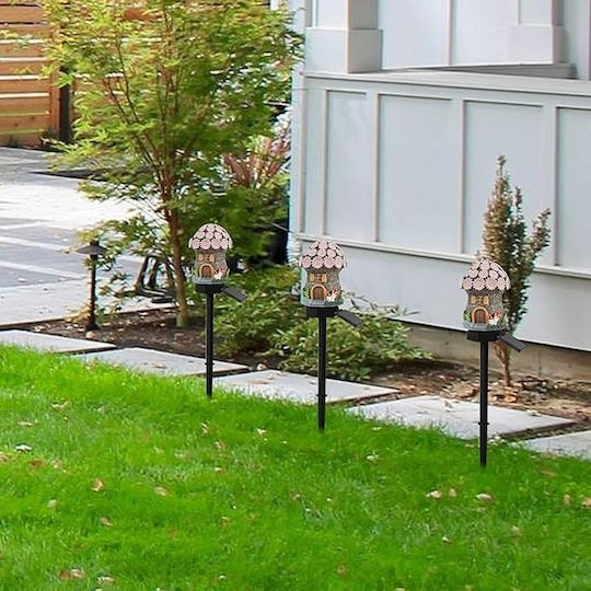 Lampa Lampă Solară Floare 1W 1200lm Alb Cald cu Senzor de Mișcare și Fotocelulă IP44
