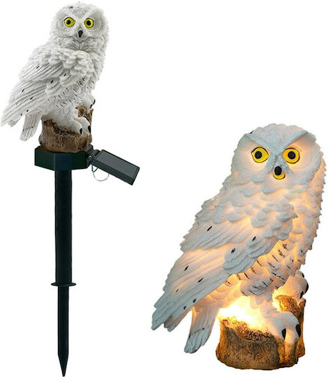 Lampa Bufnita Lampă Solară 0.2W Alb Natural cu Senzor de Mișcare și Fotocelulă IP67