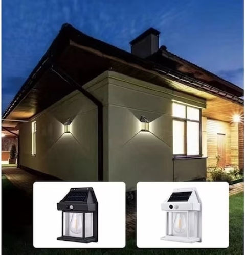 Lampa Montat pe perete Lampă Solară 3W 1300lm cu Senzor de Mișcare IP65