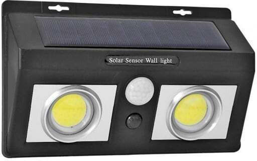 Lampa Lampă Solară 0.55W Alb Rece 5000K cu Senzor de Mișcare IP65 19bucx19bucx11.5buccm