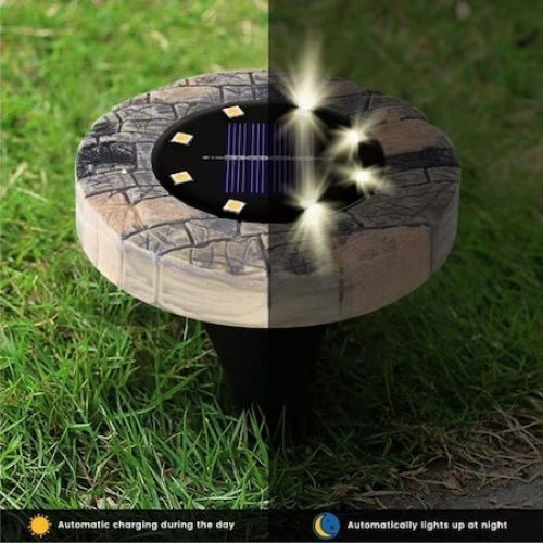Set 4 Lămpi Solare 2.4W cu Senzor de Mișcare și Fotocelulă IP67