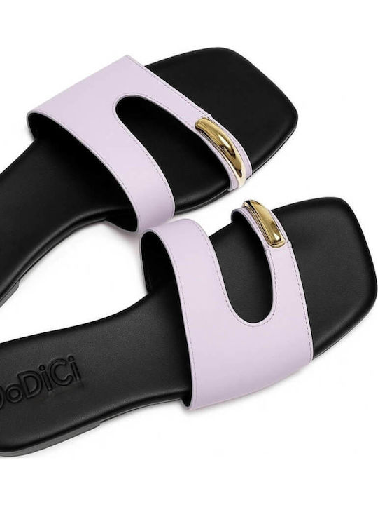 Women's Flat Sandals in Purple Color
