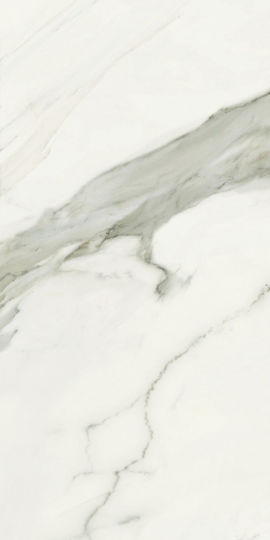 Tile Patmos 60x120 Rectified Baldocer White Glossy Marble Effect
