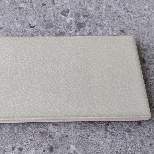 Tile Crackle Esmerald Green 7.5x30 Cm