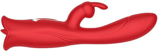 Kinksters 3-in-1 Pleasure Vibrator Kaninchen Rot