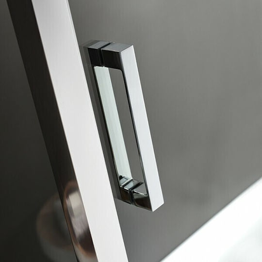 Axis Slider 1+1 Slx 110c-100+2xx3 114-117x185cm Sauberes Glas Duschkabine 1 Festes & 1 Schiebefläche
