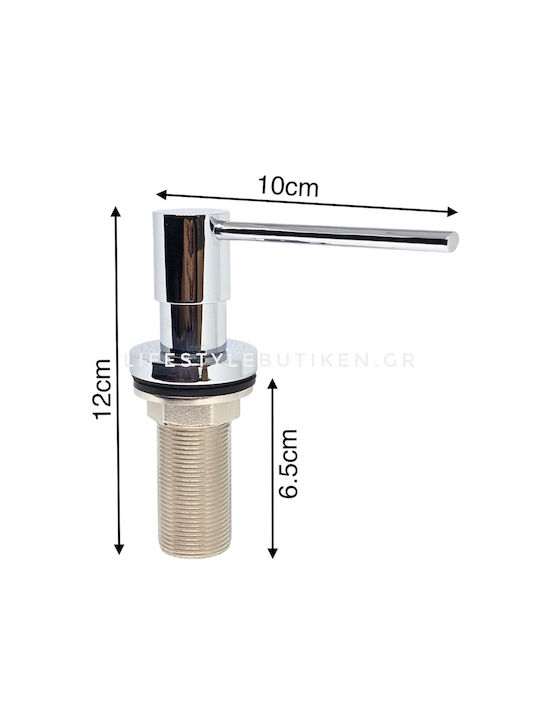 Naron Nr8001c Built-in Kitchen Soap Dispenser Metallic 500ml Chrome