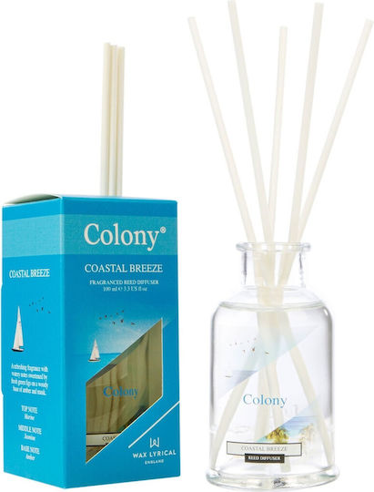 Wax Lyrical Colony Reed Diffuser Refill Liquid for Home Fragrance Container Coastal Breeze 200ml