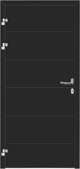 Armored Aluminum Door Pressed Design L 110 Kataskevastiki
