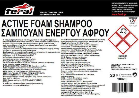Feral Autoshampoo mit Aktivschaum With Wax 4lt
