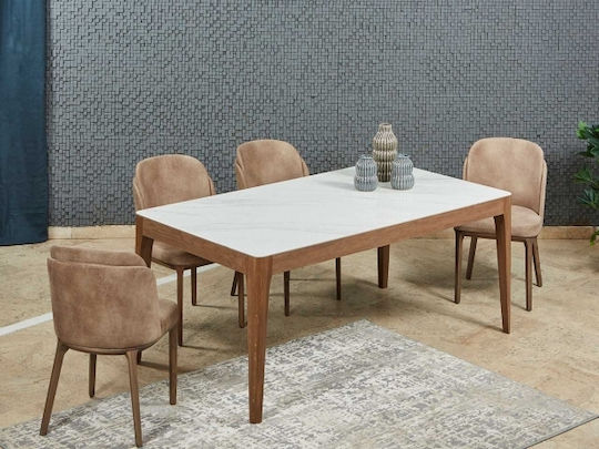 Τραπεζαρία Oval Καρυδί 30x50x57cm Τραπεζαρία Oval Καρυδί 30x50x57cm