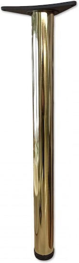 Möbelbein Rund Art.127 Φ60x710mm Finetto Braune 102-127f60marr Braun