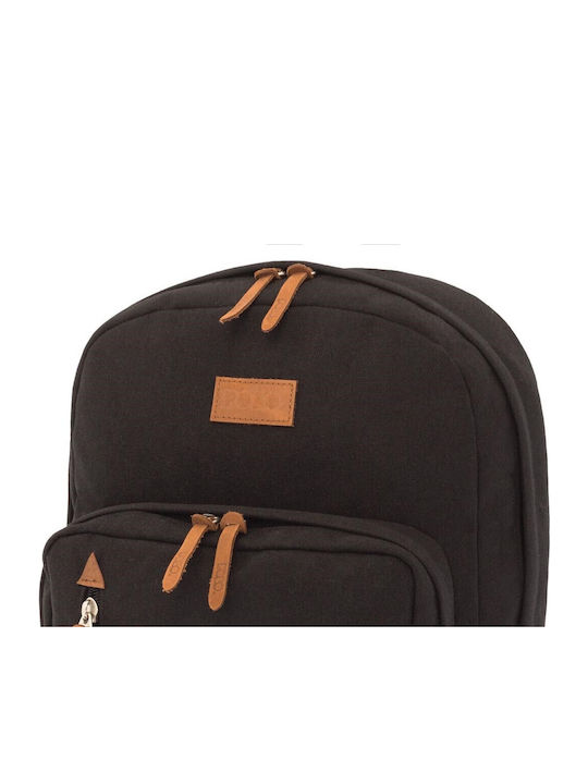 Polo Bole Black Ученическа Раница Гимназия с Джоб за Бутилка Кафява 22 Литра 32 x 15 x 45 см
