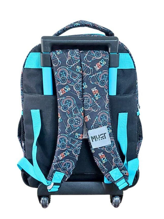 Must 3-Compartment Trolley School Bag Game Over 000586247