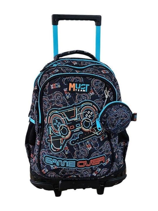 Must 3-Compartment Trolley School Bag Game Over 000586247