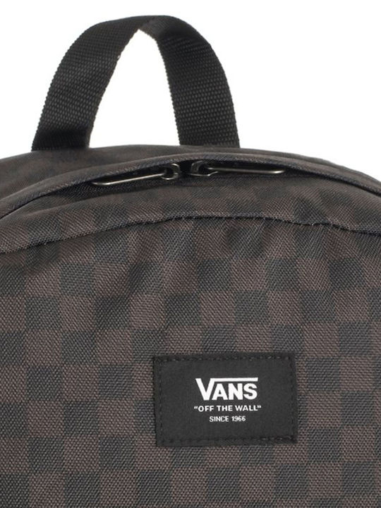 Vans Old Skool Check School Bag Backpack Junior High-High School Black with Water Bottle Holder 22Liters
