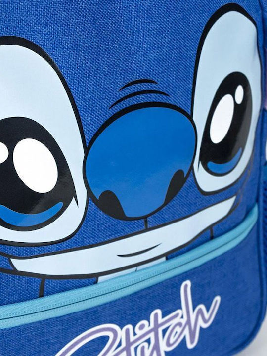Cerda Lilo & Stitch Ghiozdan De Școală Pentru Școala Primară Cu Husă Pentru Sticlă De Apă Albastru 25 x 10 x 30 cm