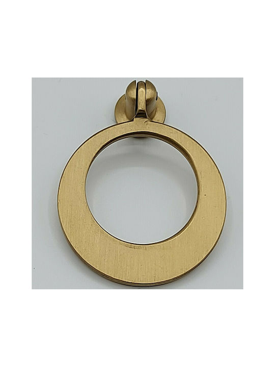 Handmade Brass Furniture Knob Omp Porro 10612-oro1 Gold Matte Diameter 45