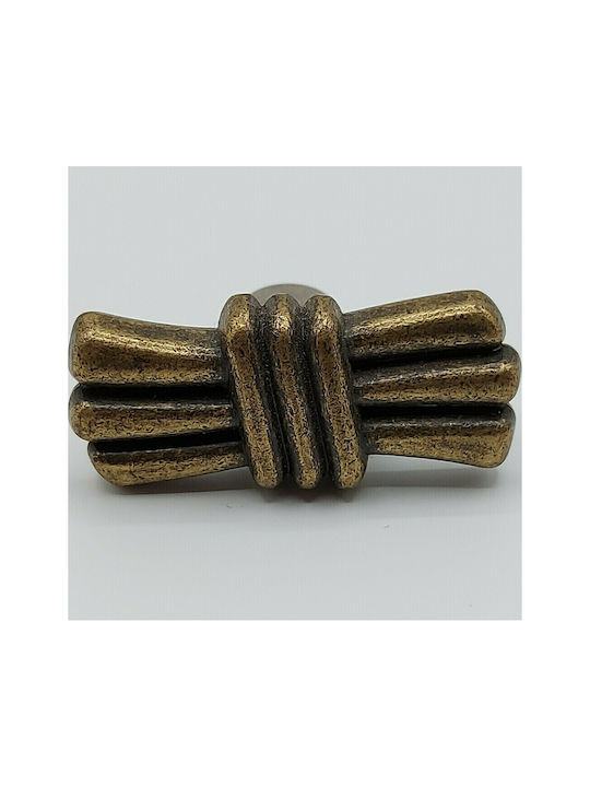 Ιταλικό Πόμολο Επίπλου Euro-fer 0372-000-brz1 Μπρονζε Διαστάσεις 44 × 20 × 28 Mm