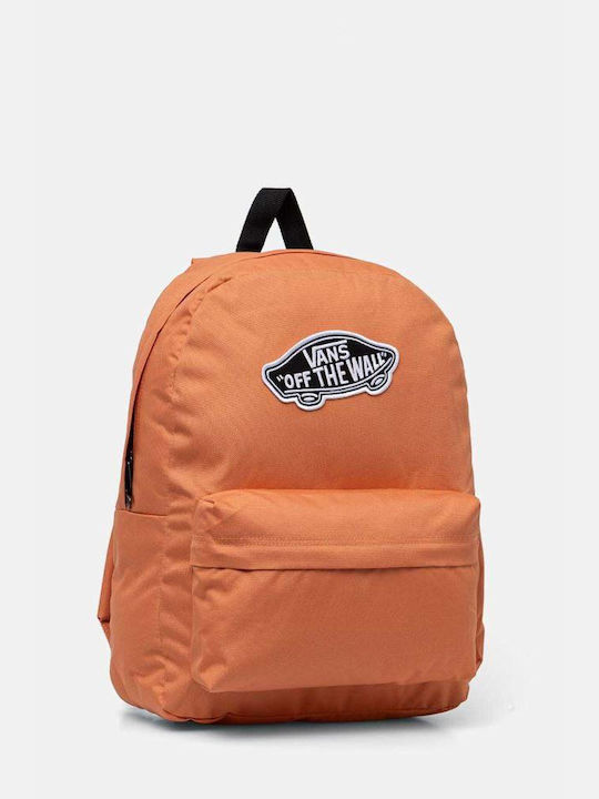 Vans Skool Classic Σχολική Τσάντα Πλάτης Γυμνασίου - Λυκείου Ροζ με Θήκη για Παγούρι 22lt